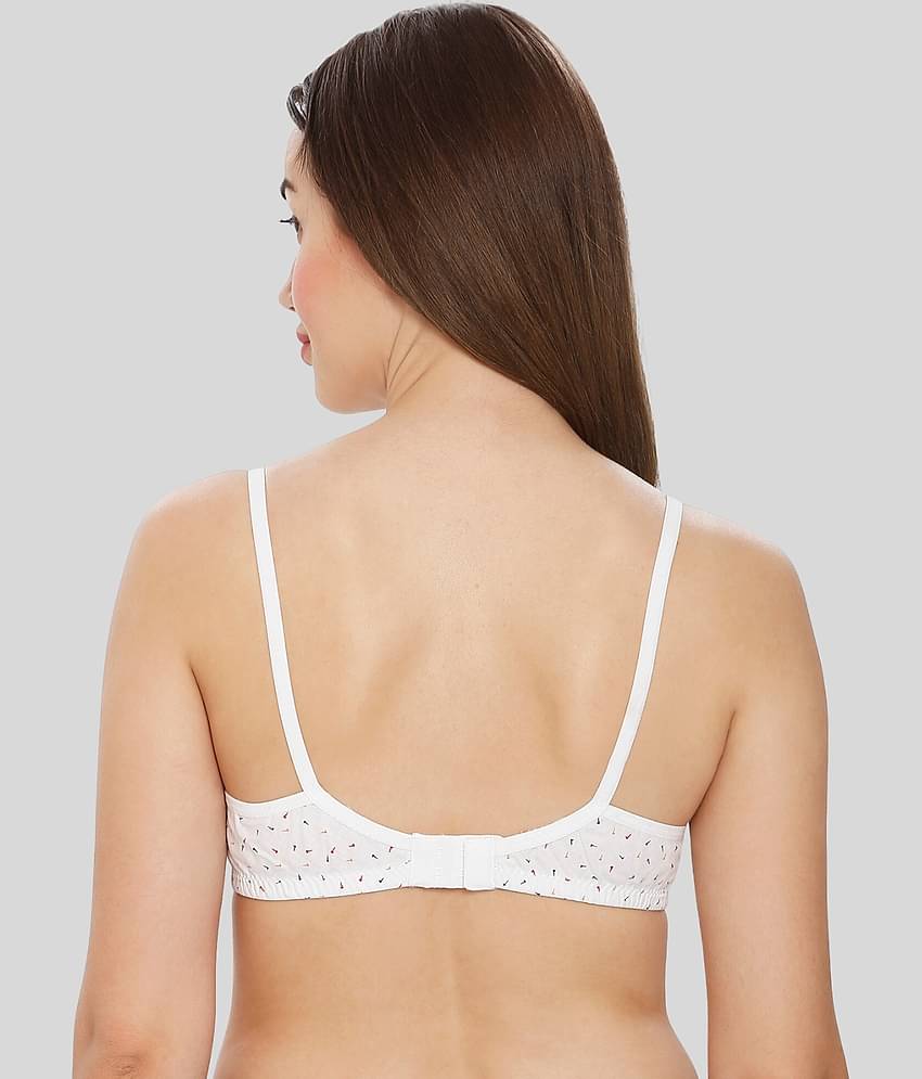 ILRASO Cotton Non Padded Women's T-Shirt Bra ( White )