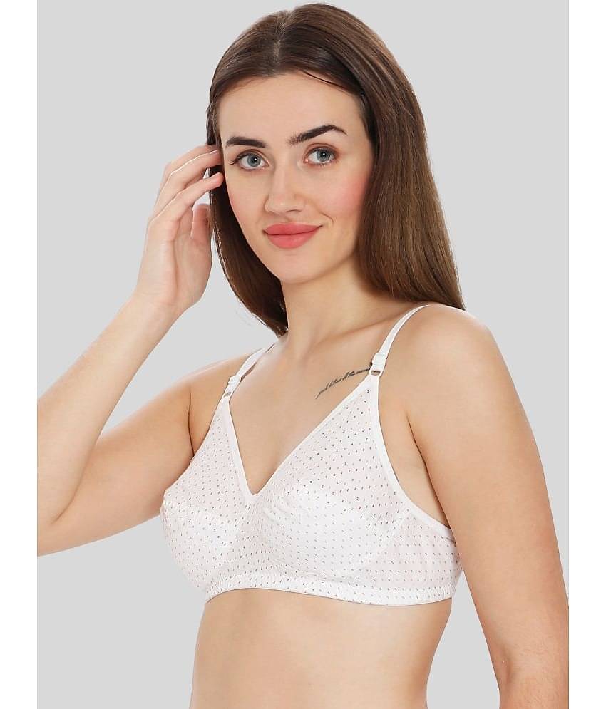 ILRASO Cotton Non Padded Women's T-Shirt Bra ( White )