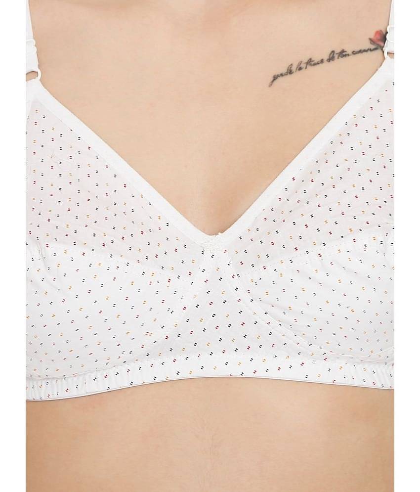 ILRASO Cotton Non Padded Women's T-Shirt Bra ( White )