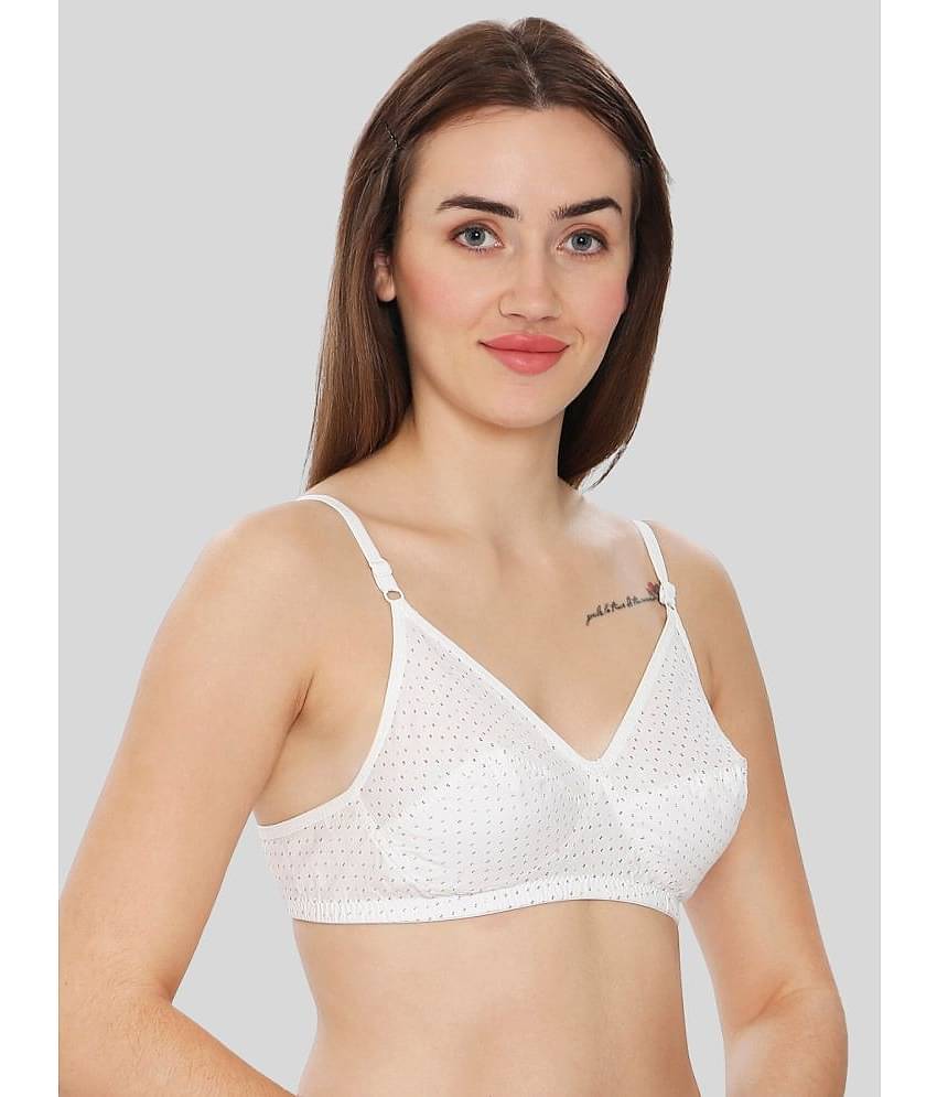 ILRASO Cotton Non Padded Women's T-Shirt Bra ( White )