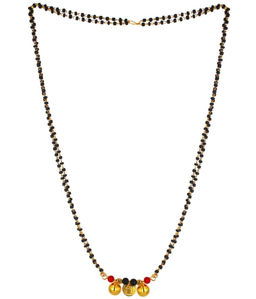 JIPPA - Golden Mangalsutra ( Pack of 1 )