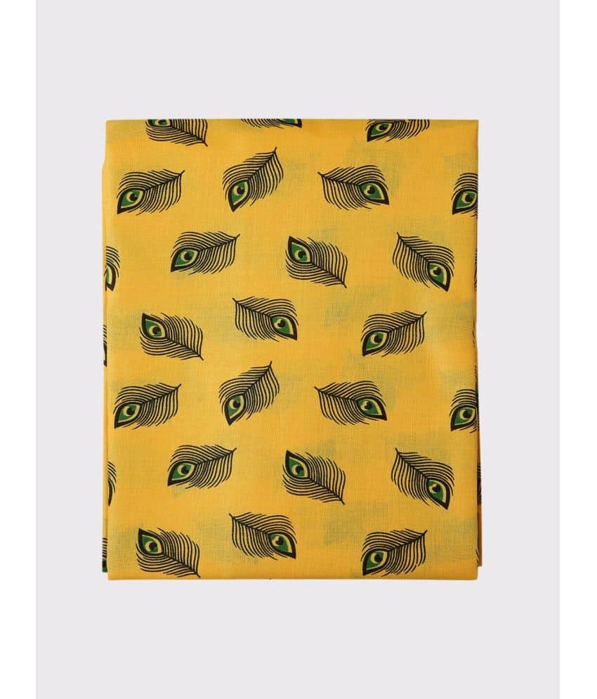 Maharaja - Yellow Cotton Blend Men's Unstitched Kurta ( Pack of 1 ) - Unstitched Fabrics | Buy online on ZillyBuy