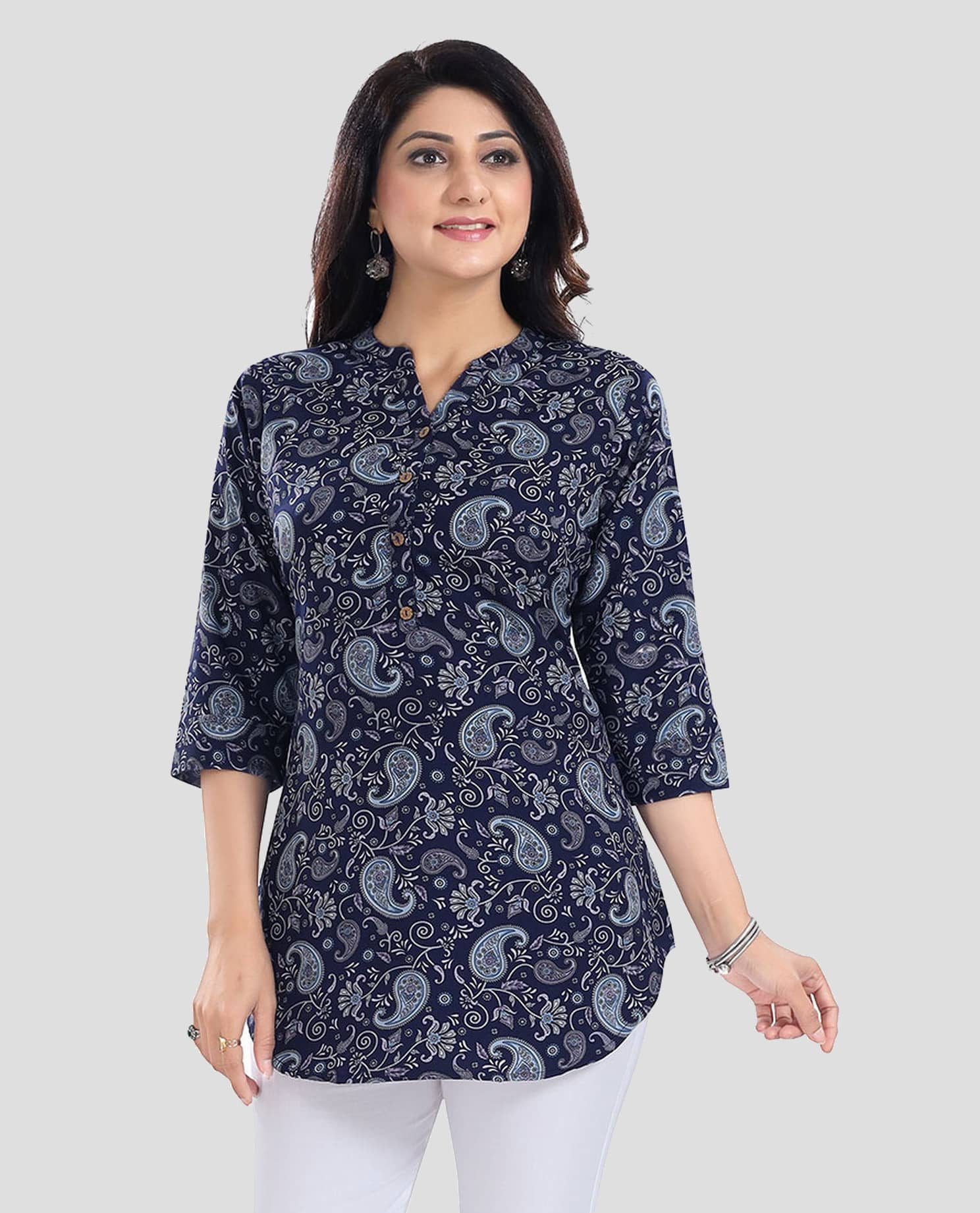 Crepe Short Kurti For Women (Pack of 1) - Kurtis, Tunics | Buy online on ZillyBuy
