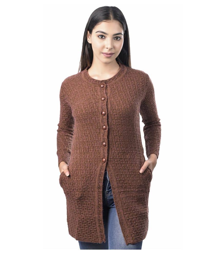 Ogarti Acrylic Navy Cardigans Dress
