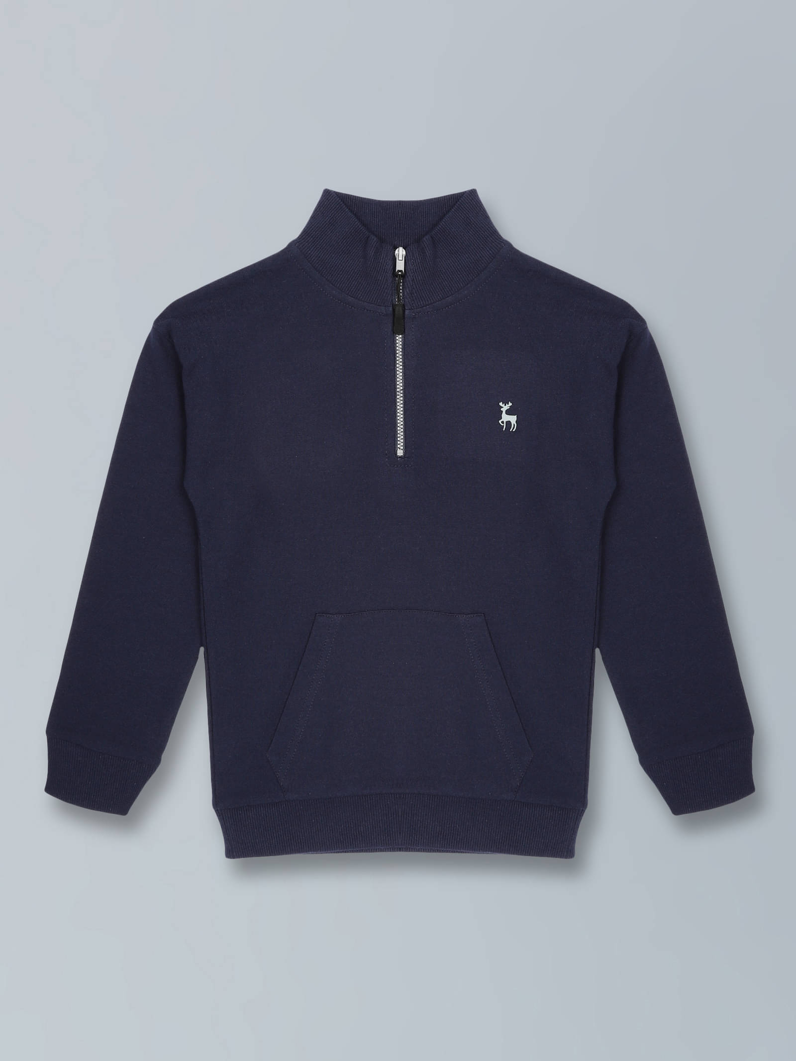     			PLUM TREE Pack of 1 Boys Cotton Blend Sweatshirt ( Navy )