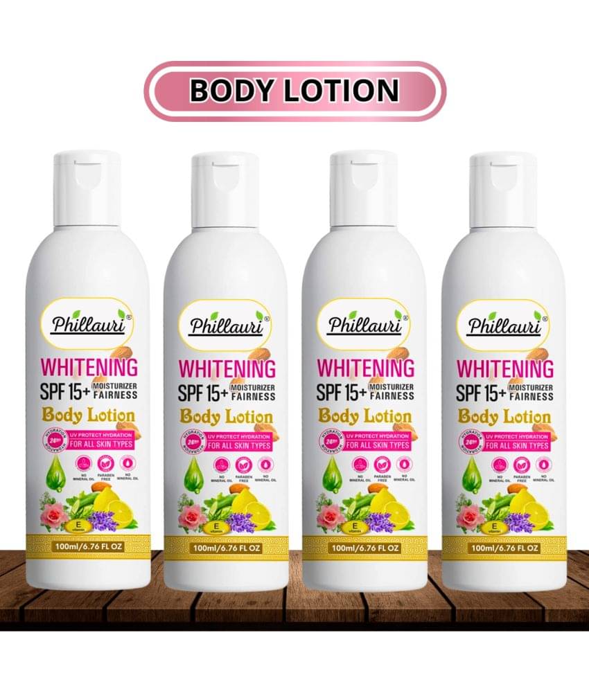 Phillauri - Moisturizing Lotion For All Skin Type 400 ml ( Pack of 4 ) Phillauri - Moisturizing Lotion For All Skin Type 400 ml ( Pack of 4 )