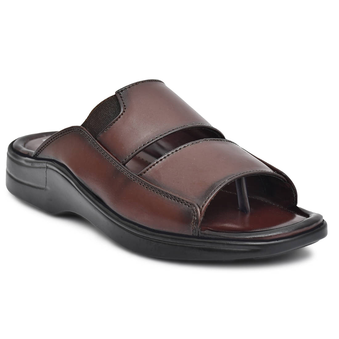     			IVRAH - Brown Men's Leather Slipper