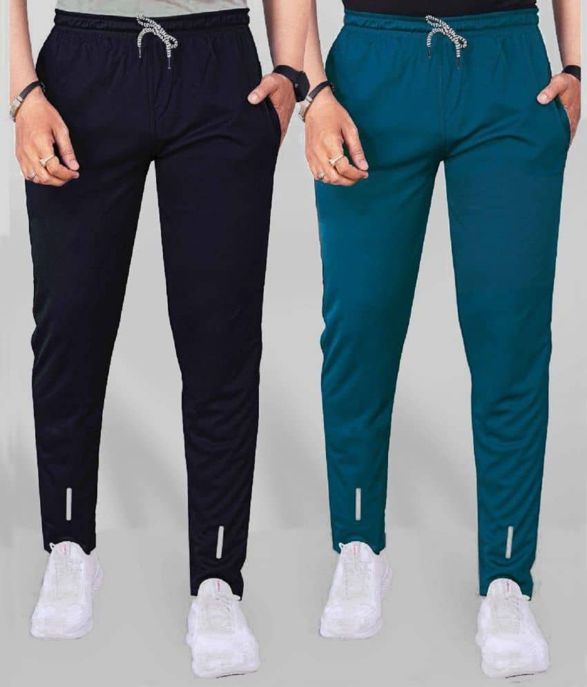 Gazal Fashions - Multicolor Polyester Men's Trackpants ( Pack of 2 ) - Track Pants | Buy online on ZillyBuy