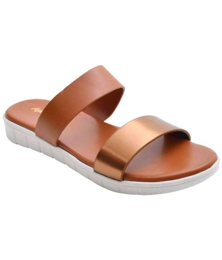     			Ajanta - Brown Women's Flats