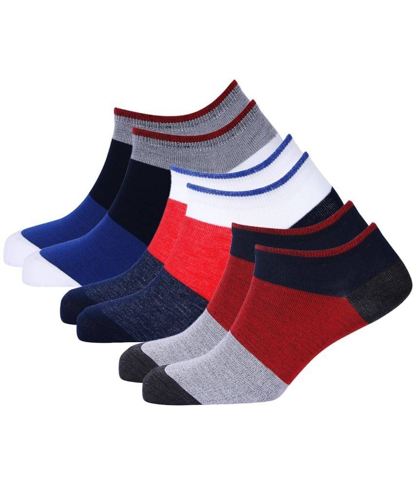Broen - Cotton Men's Colorblock Multicolor Ankle Length Socks ( Pack of 3 )     			Broen - Cotton Men's Colorblock Multicolor Ankle Length Socks ( Pack of 3 )