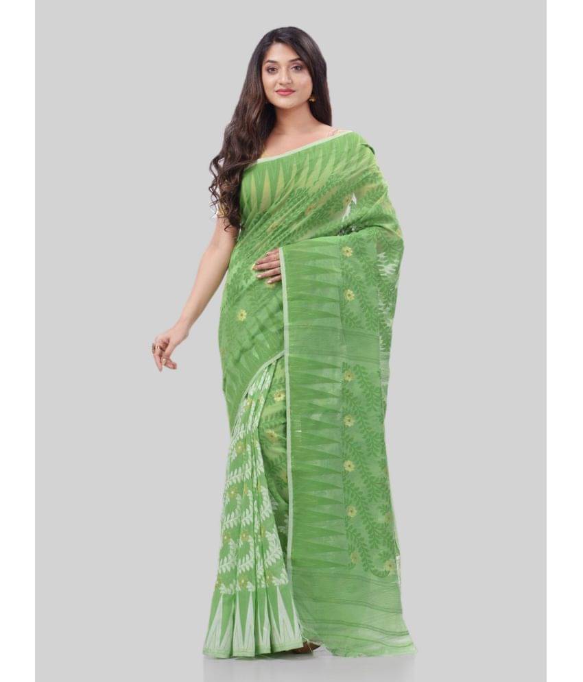 Desh Bidesh Cotton Self Design Saree Without Blouse Piece ( Light Green ) Desh Bidesh Cotton Self Design Saree Without Blouse Piece ( Light Green )
