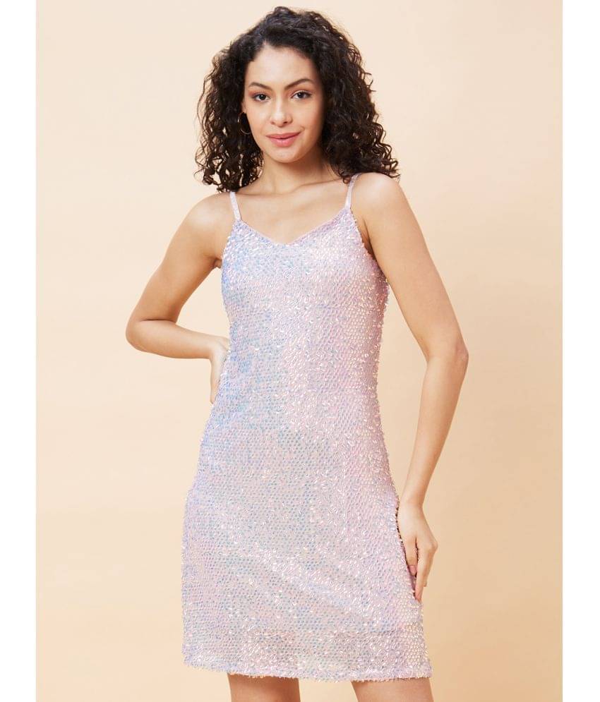     			Globus - Pink Polyester Women's Bodycon Dress ( Pack of 1 )