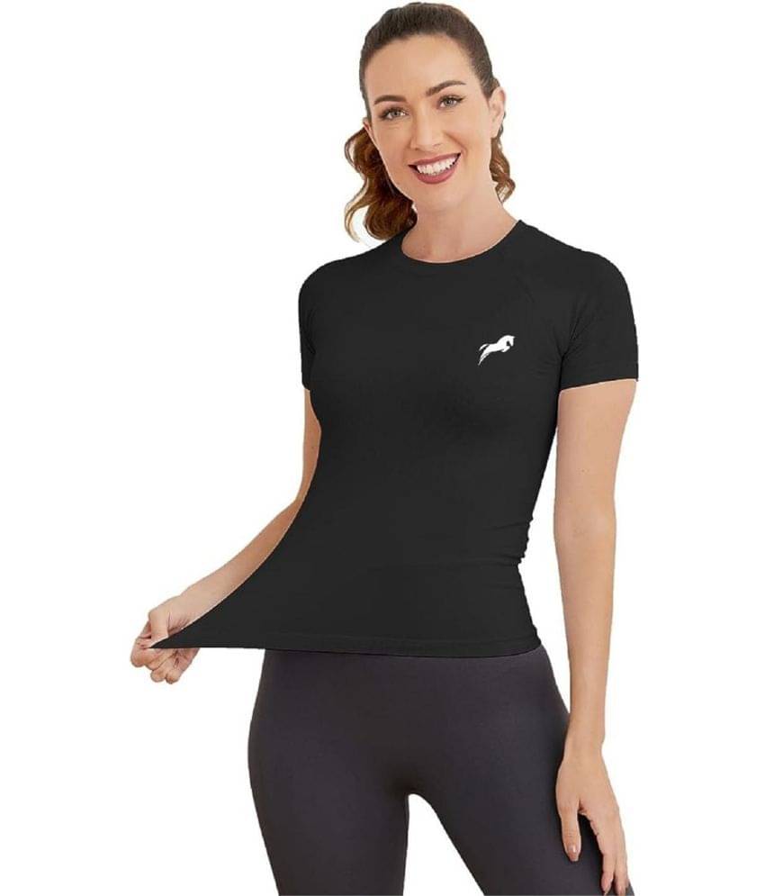    			Just Rider Black Polyester Compression - Single