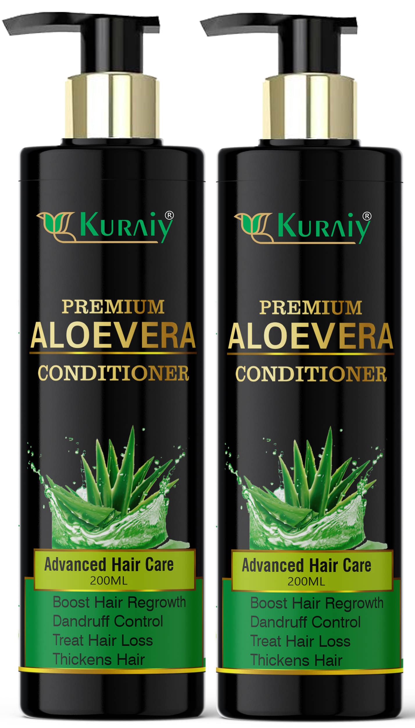    			KURAIY NATURAL ALOE VERA CONDITIONER 200ML PACK OF 2