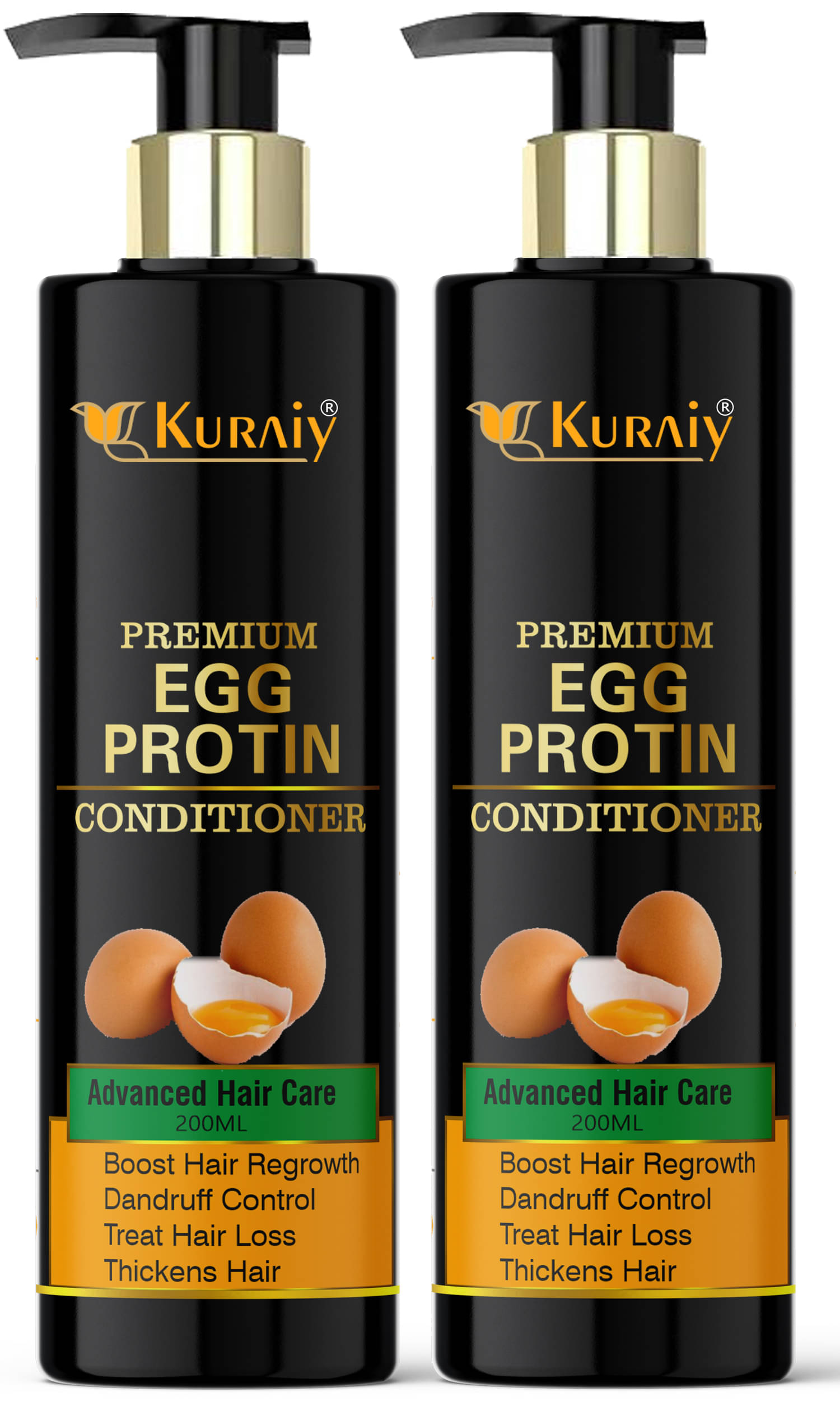     			KURAIY EGGPROTEIN CONDITIONER FOR SMOOTH & SHINY HAIR 200ML PACK OF 2