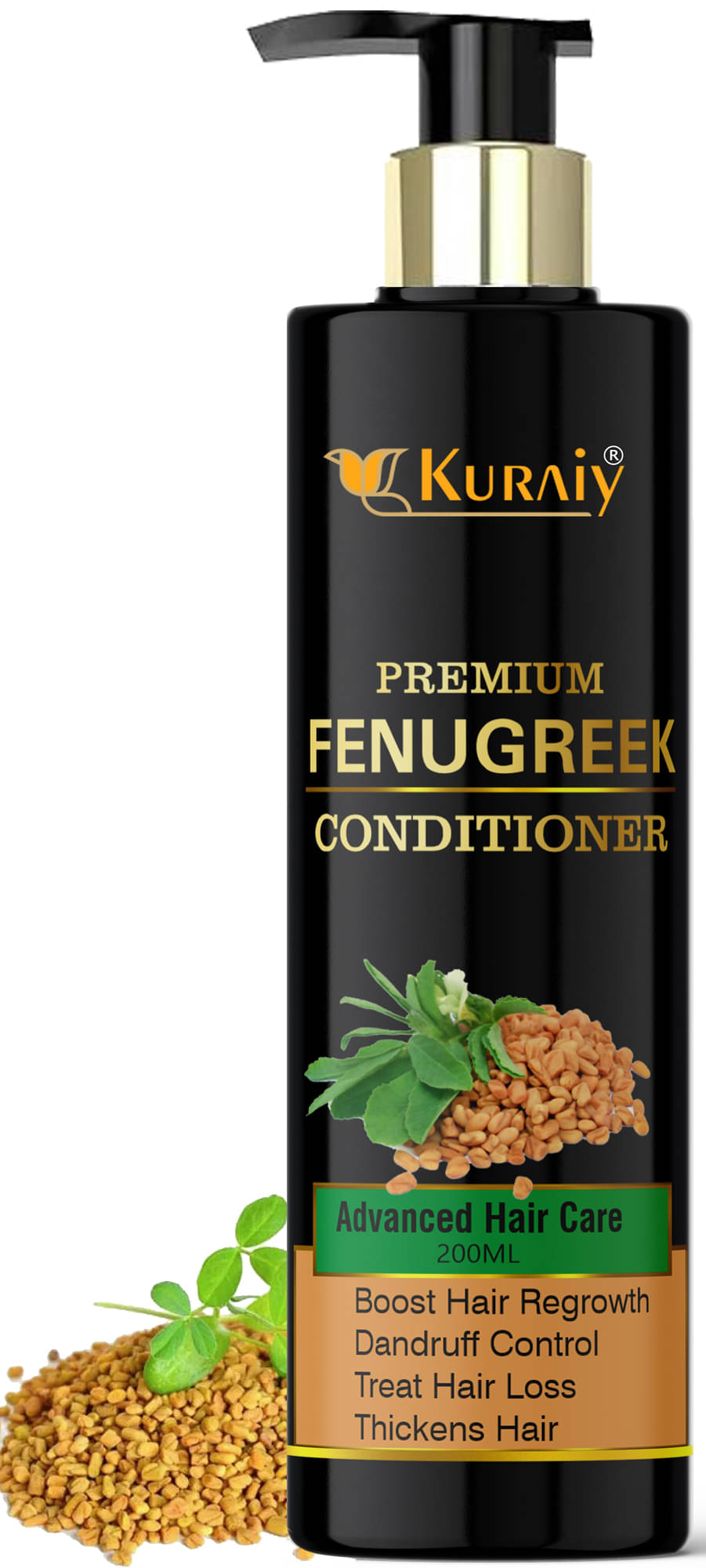     			KURAIY FENUGREEKCONDITIONER FOR DEEP CONDITIONING,SILKY & SHINY HAIR 200ML