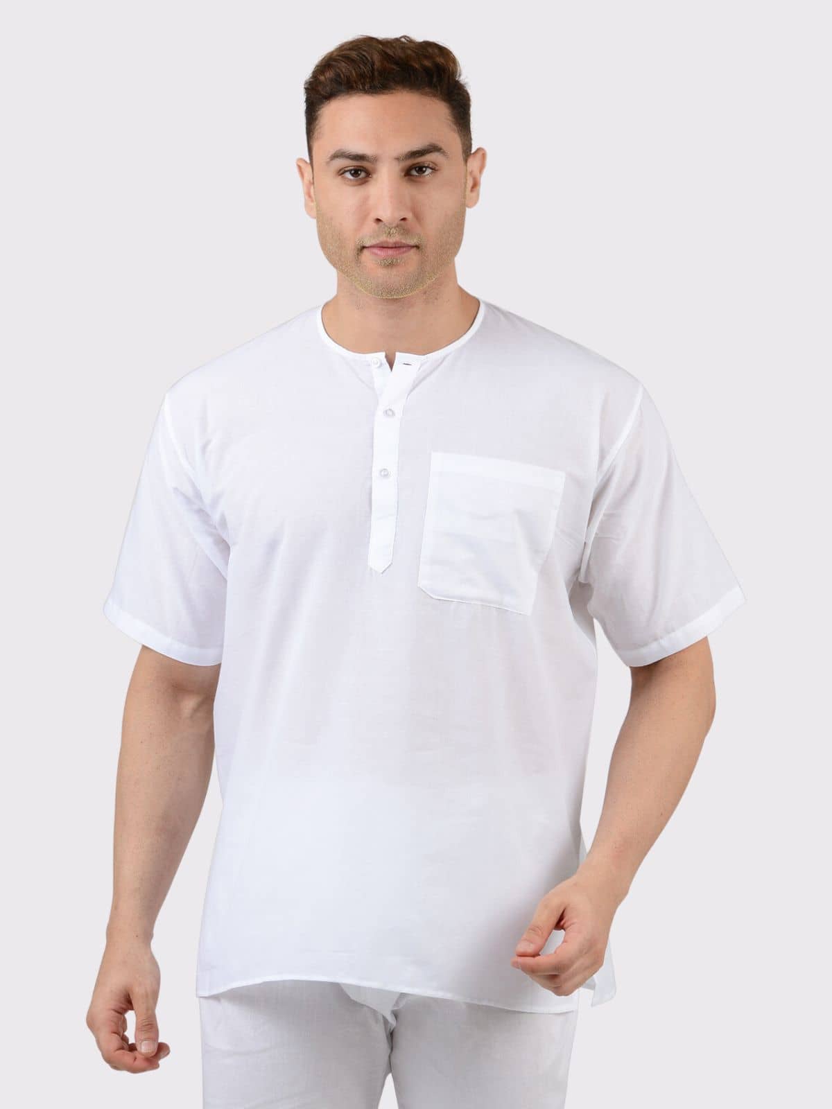 Maharaja - White Cotton Men's Regular Kurta ( Pack of 1 ) - Kurtas & Kurta Sets | Buy online on ZillyBuy
