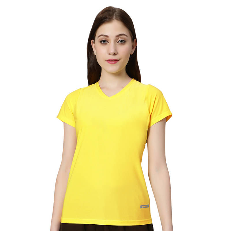     			Omtex Yellow Polyester Tees - Single