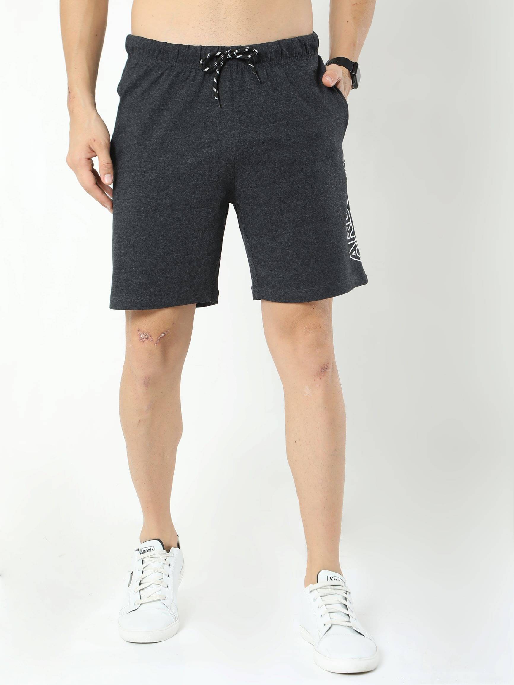     			Ardeur - Charcoal Cotton Blend Men's Shorts ( Pack of 1 )