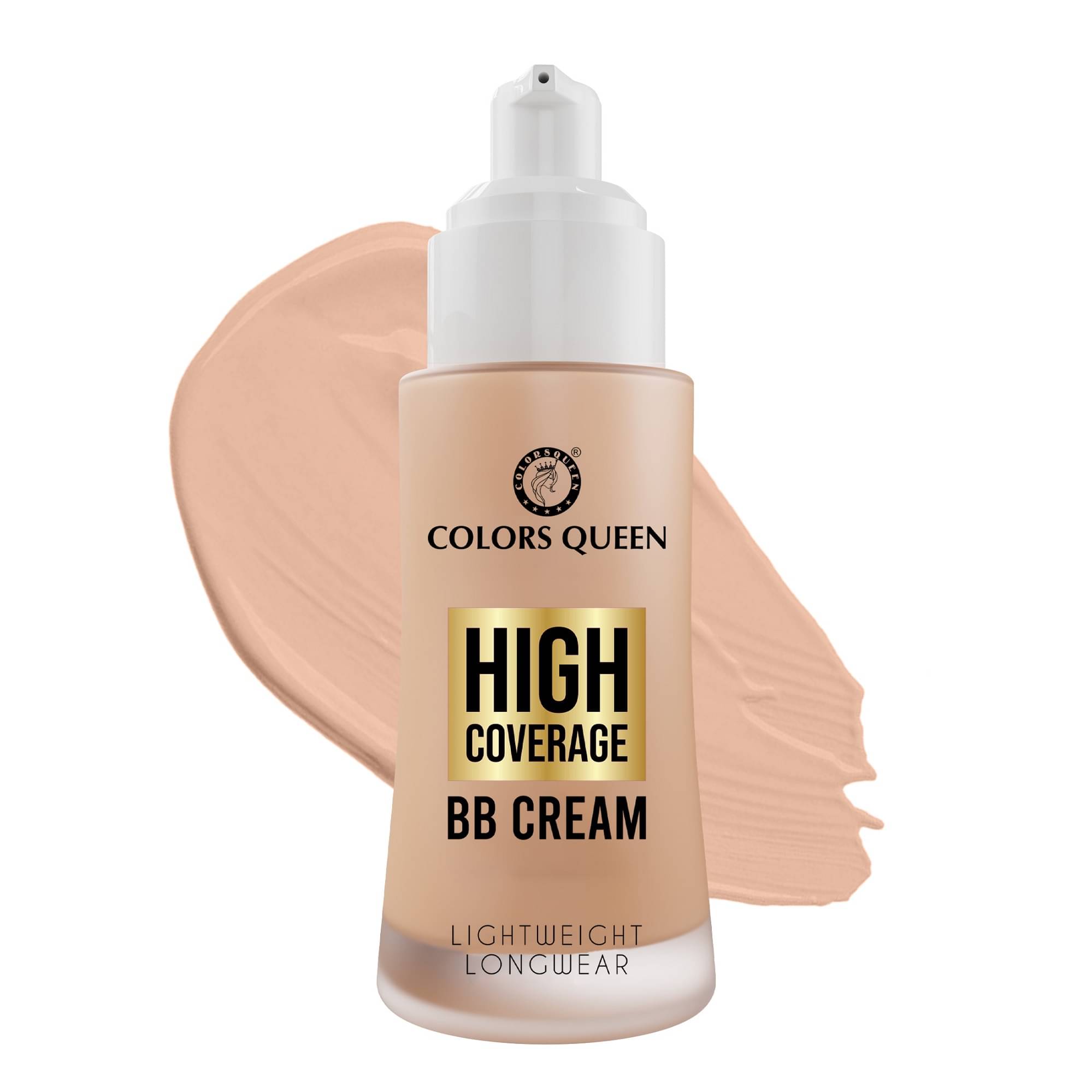     			Colors Queen High Coverage BB Cream Foundation 50g, White Ivory (Shade - 01)