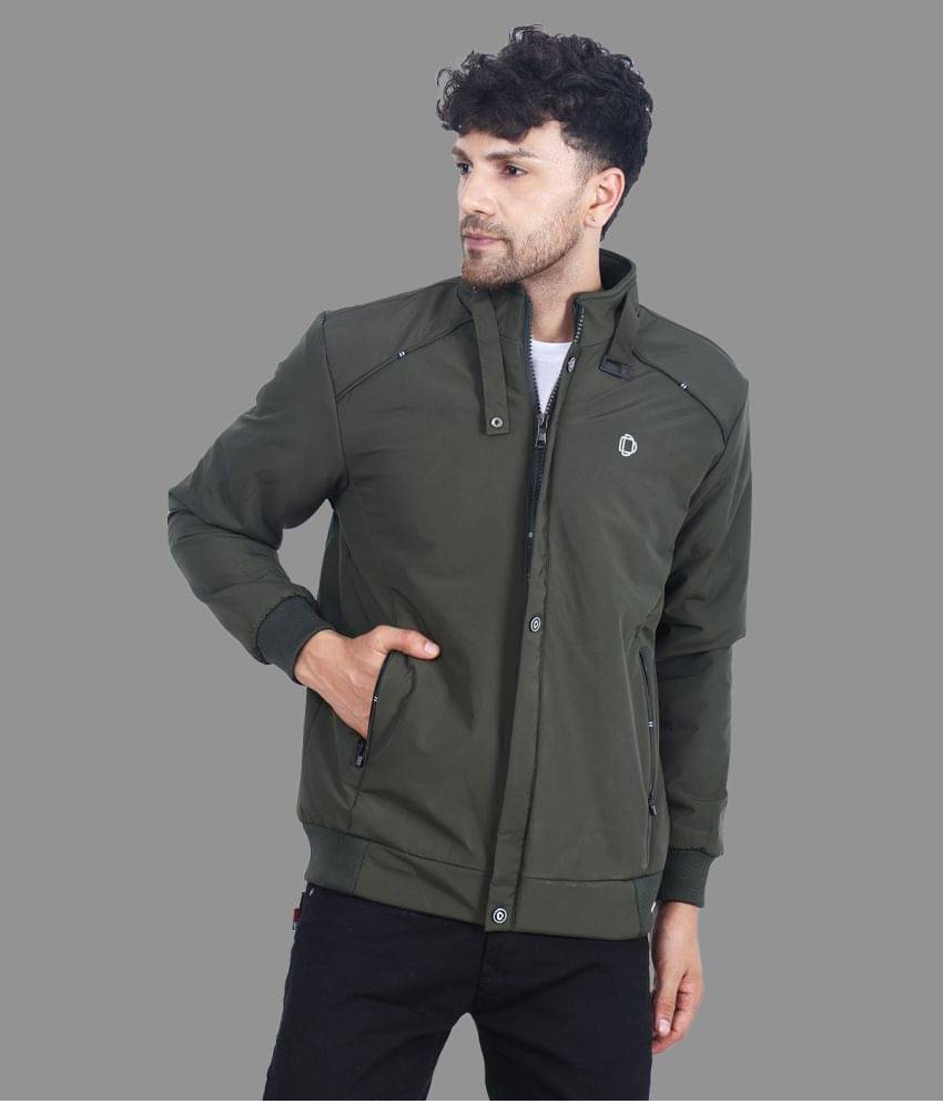 Dollar - Olive PU Leather Regular Fit Men's Windcheater Jacket ( Pack of 1 ) Dollar - Olive PU Leather Regular Fit Men's Windcheater Jacket ( Pack of 1 )