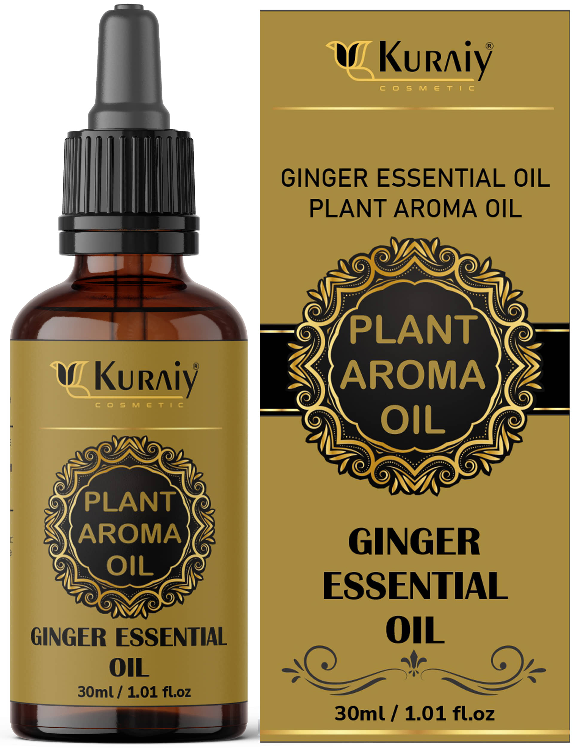 KURAIY Tummy Ginger Oil, For Belly Drainage Ginger Oil For Belly / Fat Reduction For Weight
