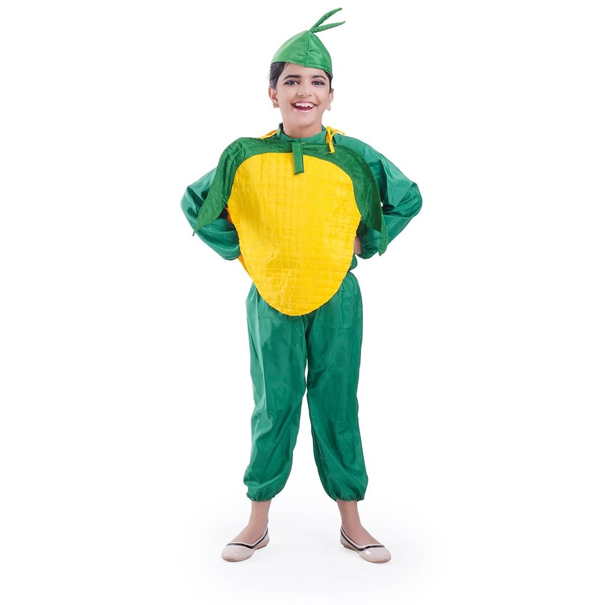 Kaku Fancy Dresses Corn Vegetables Costume -Yellow & Green, 7-8 Years, for Boys & Girls Kaku Fancy Dresses Corn Vegetables Costume -Yellow & Green, 7-8 Years, for Boys & Girls