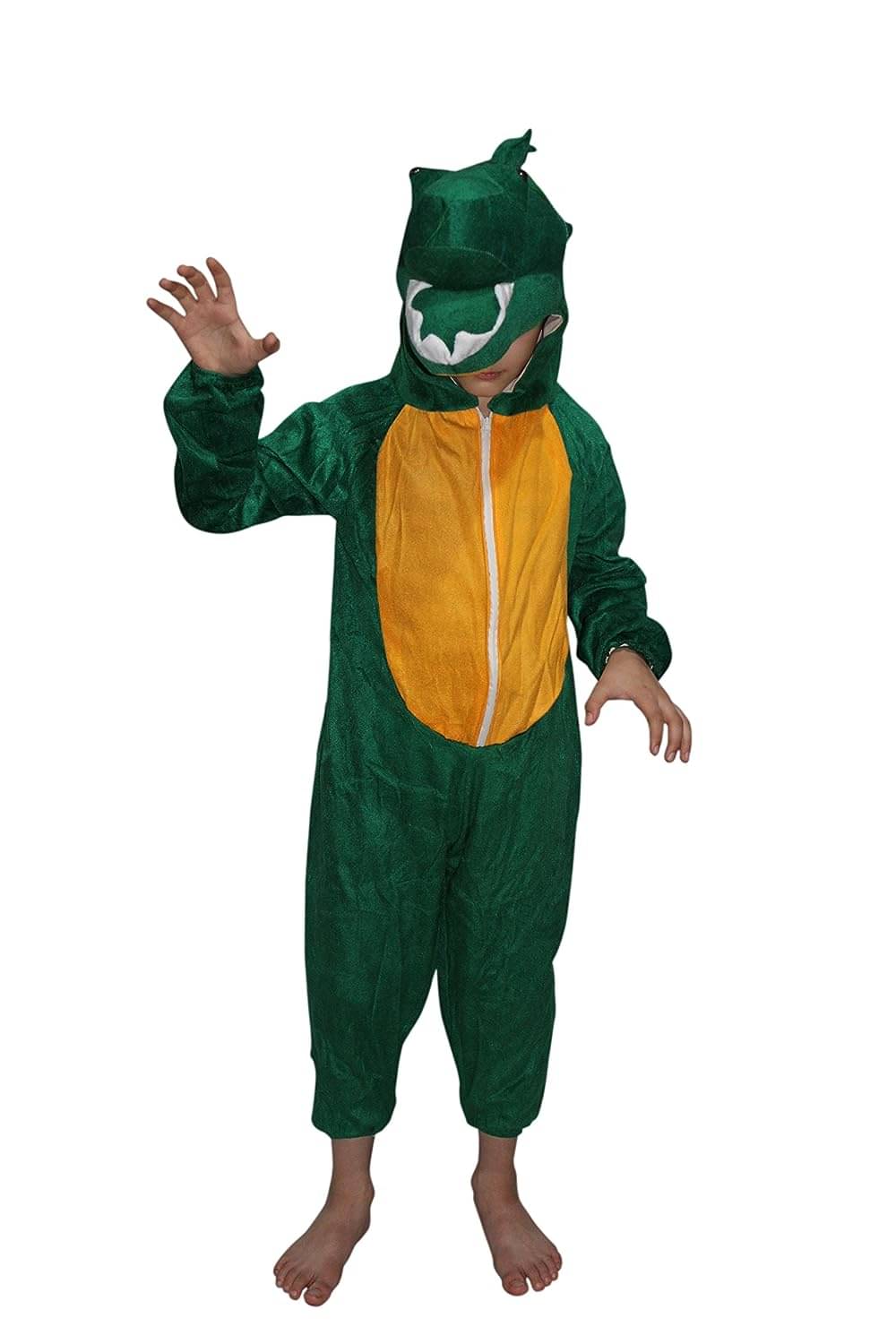     			Kaku Fancy Dresses Dinosaur Wild Animal Costume -Green, 5-6 Years, for Boys & Girls