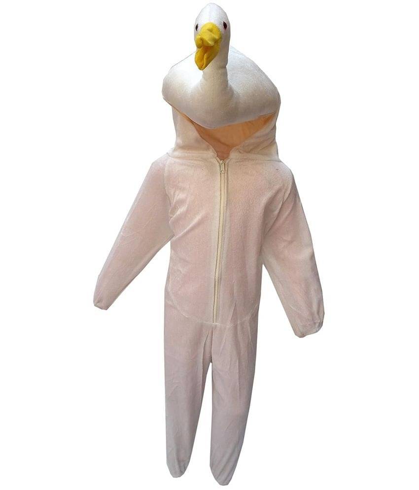 Kaku Fancy Dresses Duck Water Animal Costume -White, 7-8 Years, For Boys & Girls Kaku Fancy Dresses Duck Water Animal Costume -White, 7-8 Years, For Boys & Girls