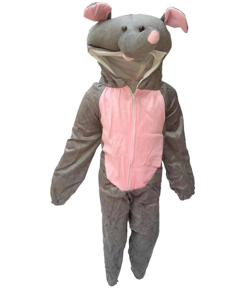     			Kaku Fancy Dresses Elephant Wild Animal Costume For Kids - Grey, 5 - 6 Years | Animal Fancy Dress For Boys & Girls
