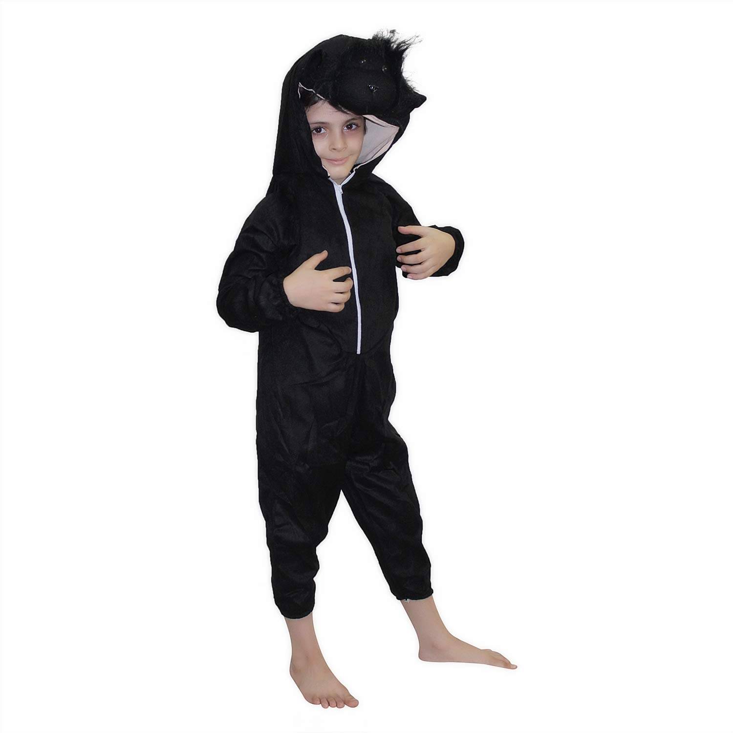Kaku Fancy Dresses Gorilla Wild Animal Costume -Black, 3-4 Years, for Boys & Girls Kaku Fancy Dresses Gorilla Wild Animal Costume -Black, 3-4 Years, for Boys & Girls