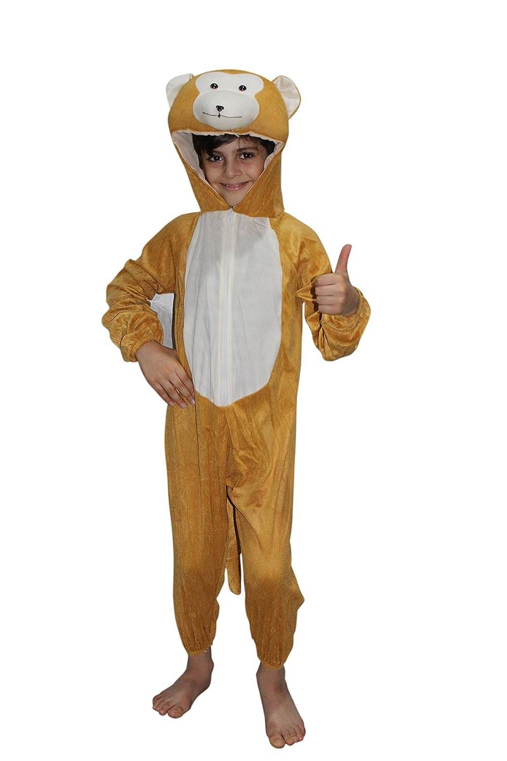 Kaku Fancy Dresses Monkey Wild Animal Costume -Brown, 7-8 Years, For Boys & Girls Kaku Fancy Dresses Monkey Wild Animal Costume -Brown, 7-8 Years, For Boys & Girls