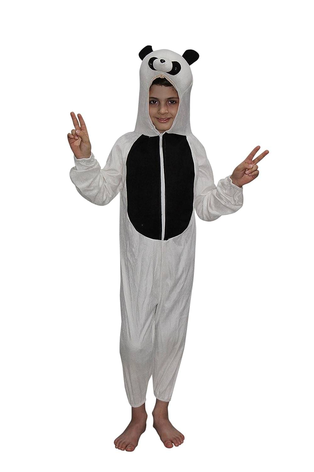 Kaku Fancy Dresses Panda/Polar Bear International Animal Costume -White & Black, 7-8 Years, for Boys & Girls Kaku Fancy Dresses Panda/Polar Bear International Animal Costume -White & Black, 7-8 Years, for Boys & Girls