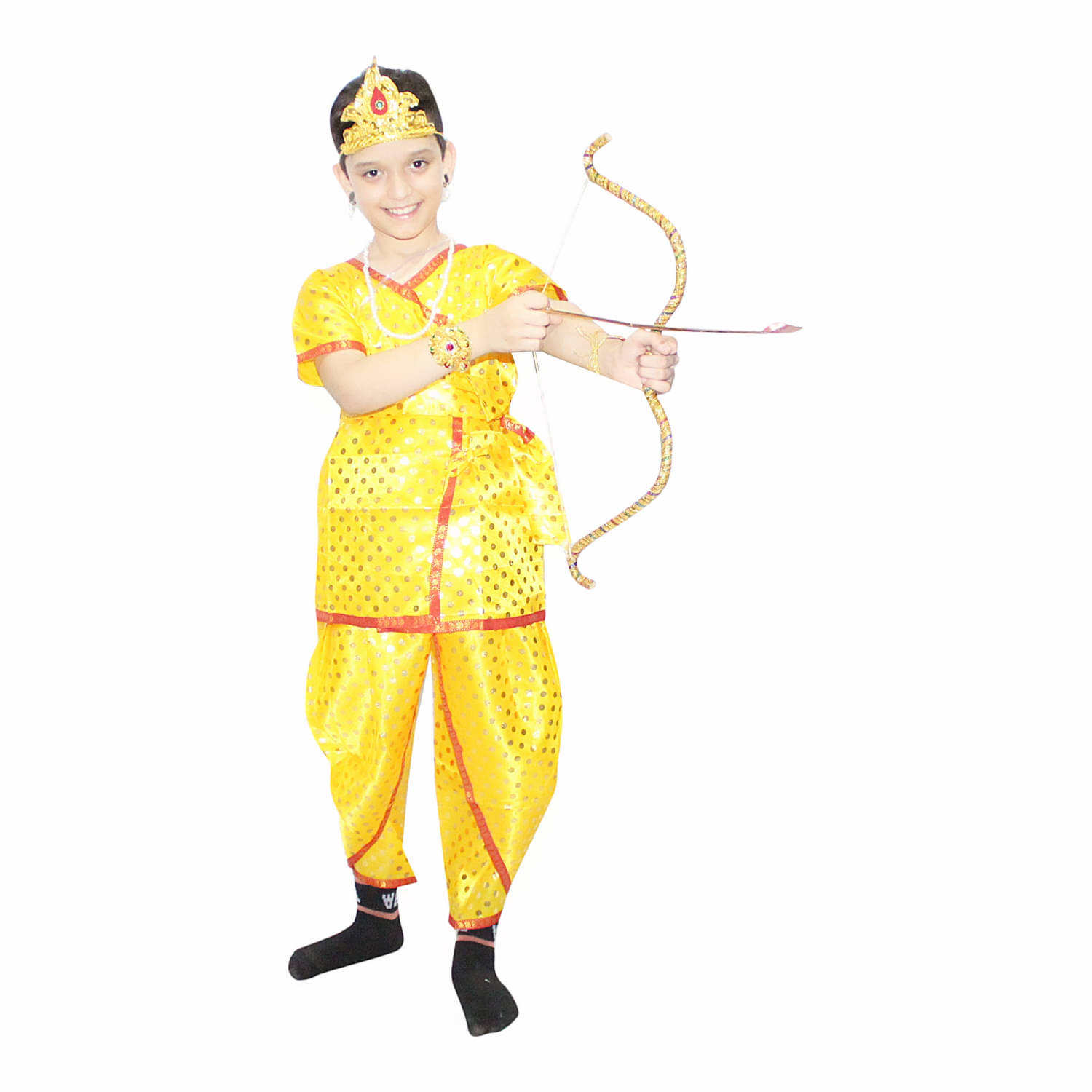     			Kaku Fancy Dresses Ram Ji Costume Of Ramleela/Dussehra/Mythological Character -Multicolour, 1-2 Years, For Boys