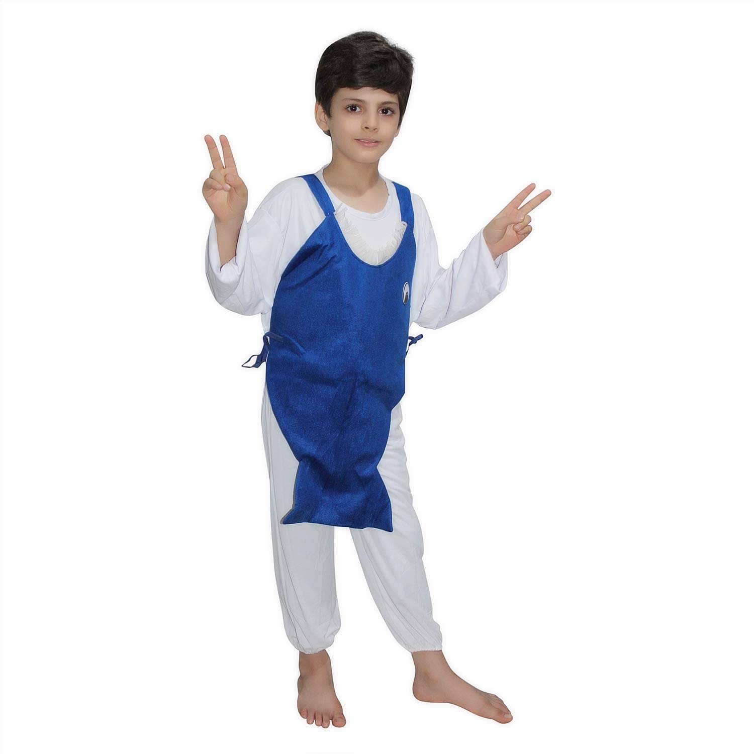     			Kaku Fancy Dresses Shark Fish Costume -Blue, 5-6 Years, For Boys & Girls
