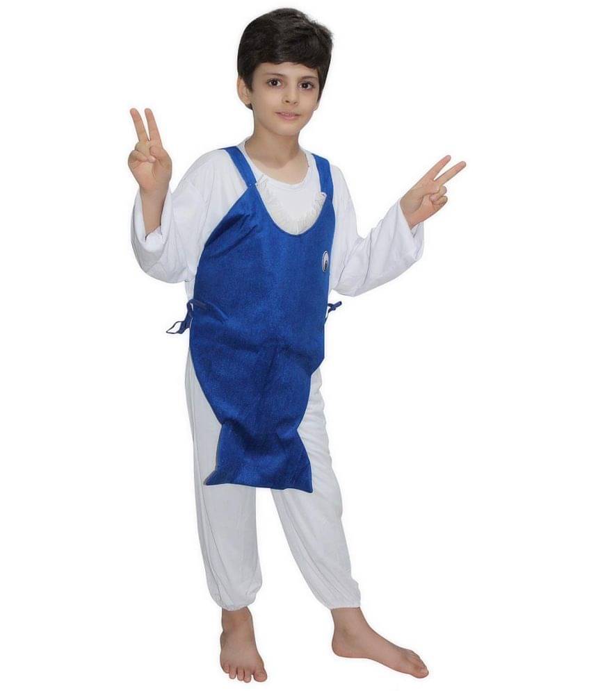 Kaku Fancy Dresses Shark Fish Costume -Blue, 3-4 Years, For Boys & Girls     			Kaku Fancy Dresses Shark Fish Costume -Blue, 3-4 Years, For Boys & Girls