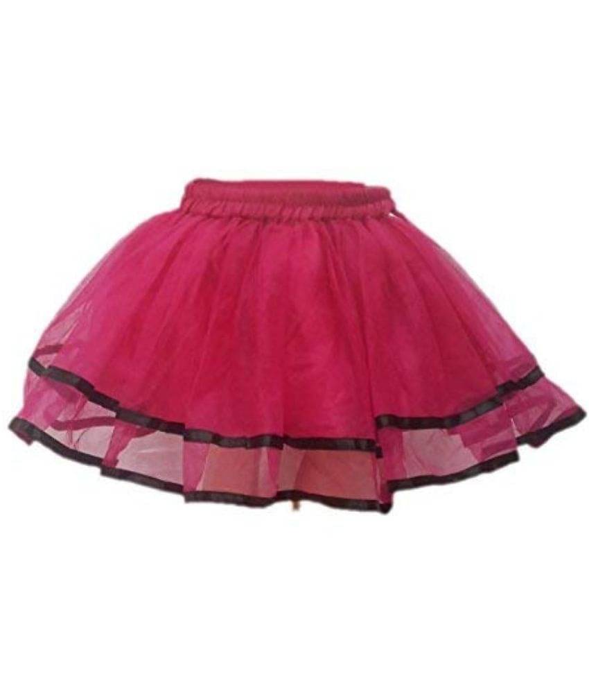 Kaku Fancy Dresses Tu Tu Skirt Costume For Western Dance -Magenta, 5-6 Years, For Girls Kaku Fancy Dresses Tu Tu Skirt Costume For Western Dance -Magenta, 5-6 Years, For Girls