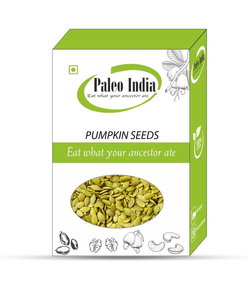 Paleo India 400g Pumpkin Seeds| Seeds For Eating| Dry Fruits and Seeds Paleo India 400g Pumpkin Seeds| Seeds For Eating| Dry Fruits and Seeds