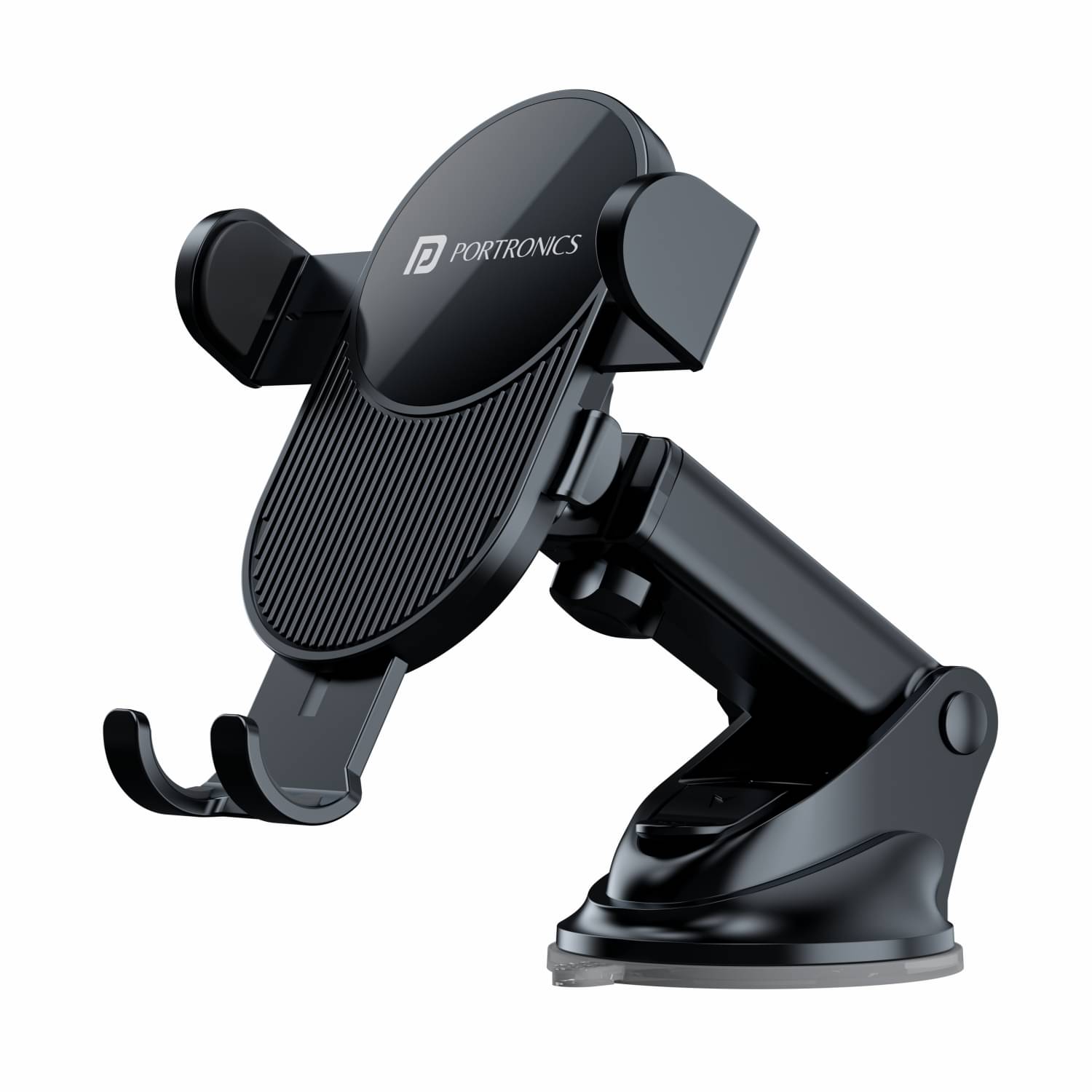 Portronics Clamp M3 Adjustable Car Mobile Phone Holder Stand for Dashboard & Windshield, 360degree Rotational, Strong Suction Cup, Compatible with 4 to 6 inch Devices(Black) Portronics Clamp M3 Adjustable Car Mobile Phone Holder Stand for Dashboard & Windshield, 360degree Rotational, Strong Suction Cup, Compatible with 4 to 6 inch Devices(Black)