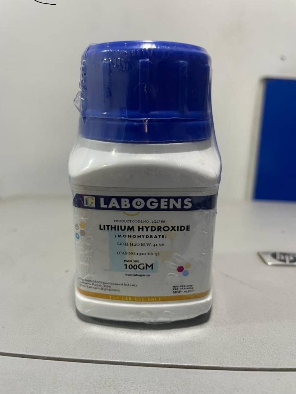     			lithium hydroxide 100gm