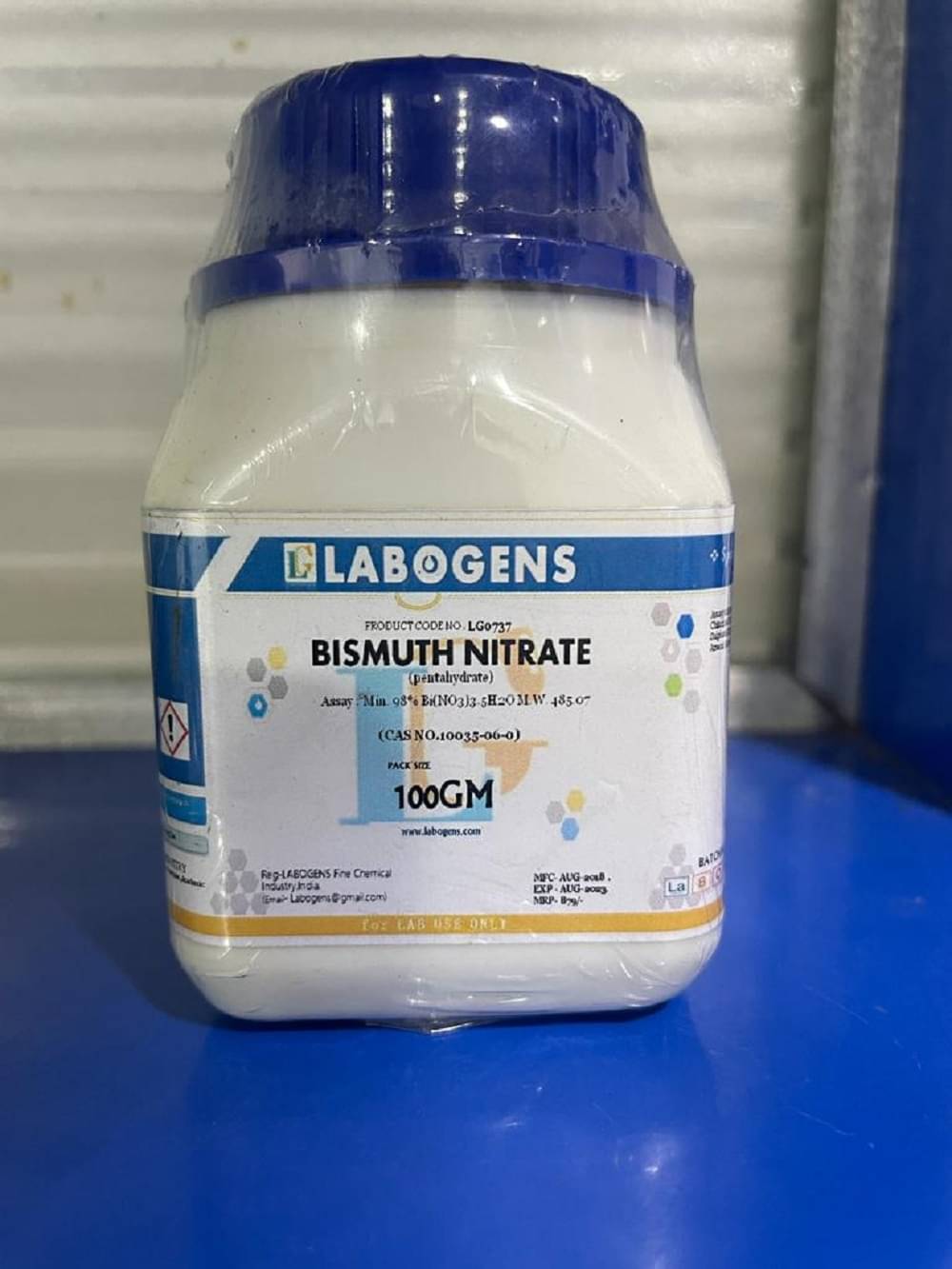     			BISMUTH NITRATE PENTAHYDRATE Extra Pure-100gm