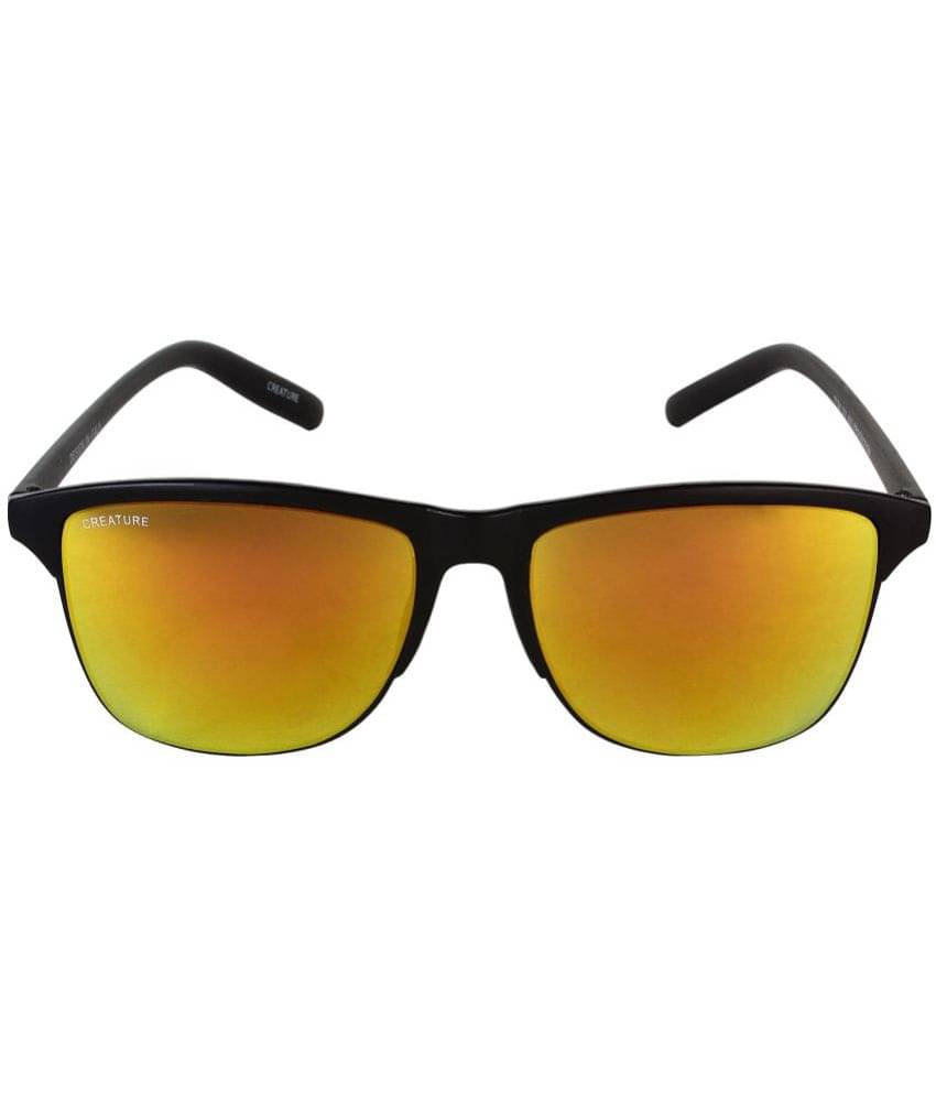Creature - Black Rectangular Sunglasses ( Pack of 1 ) Creature - Black Rectangular Sunglasses ( Pack of 1 )