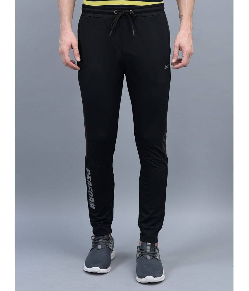 Force NXT - Black Cotton Blend Men's Joggers ( Pack of 1 ) Force NXT - Black Cotton Blend Men's Joggers ( Pack of 1 )