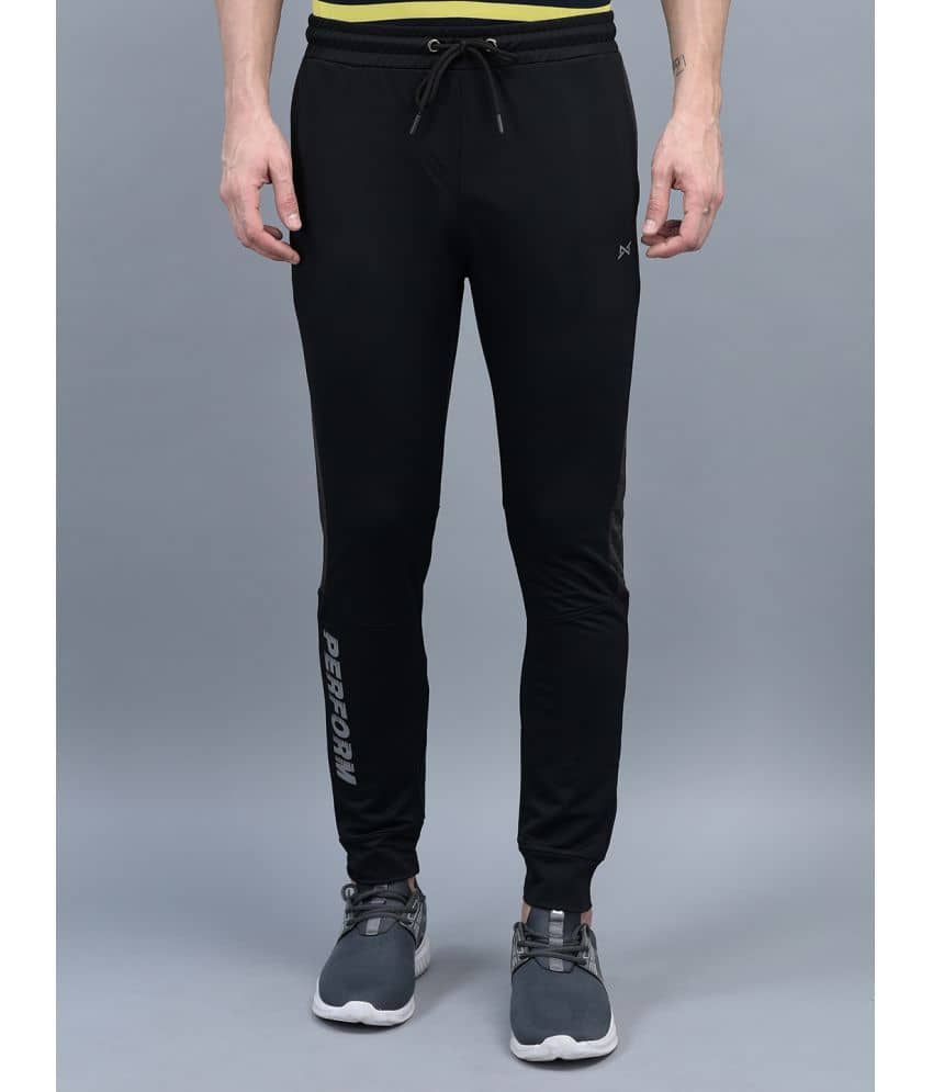 Force NXT - Black Cotton Blend Men's Joggers ( Pack of 1 ) - Track Pants | Buy online on ZillyBuy