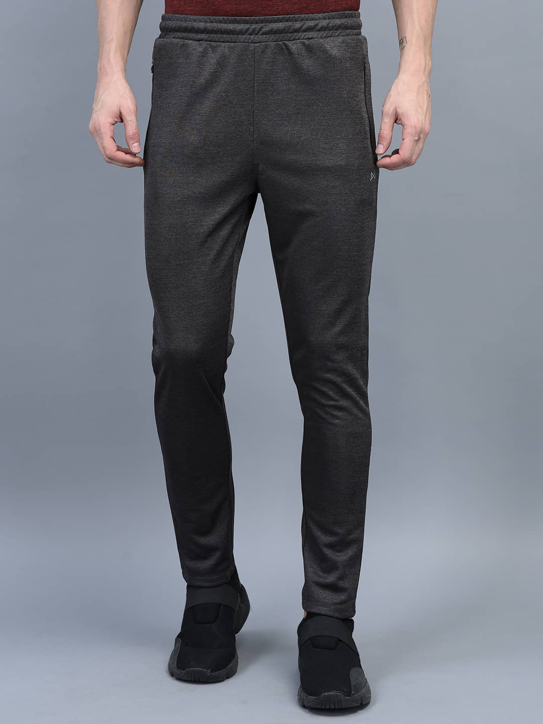 Force NXT - Charcoal Cotton Blend Men's Trackpants ( Pack of 1 ) - Track Pants | Buy online on ZillyBuy