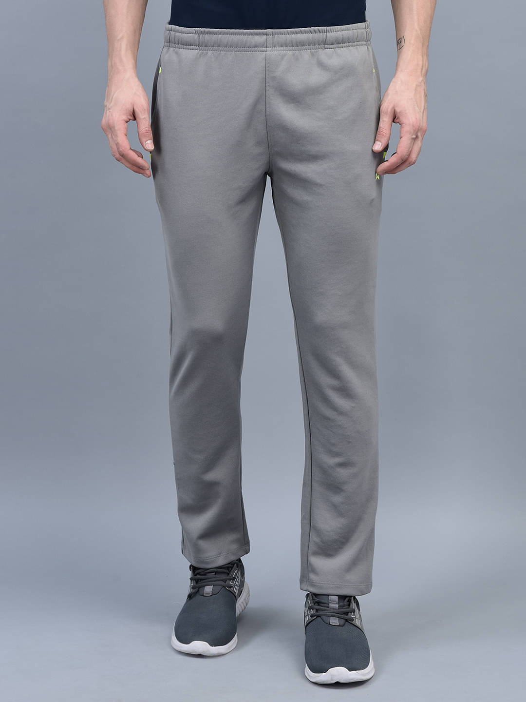     			Force NXT - Grey Cotton Blend Men's Trackpants ( Pack of 1 )