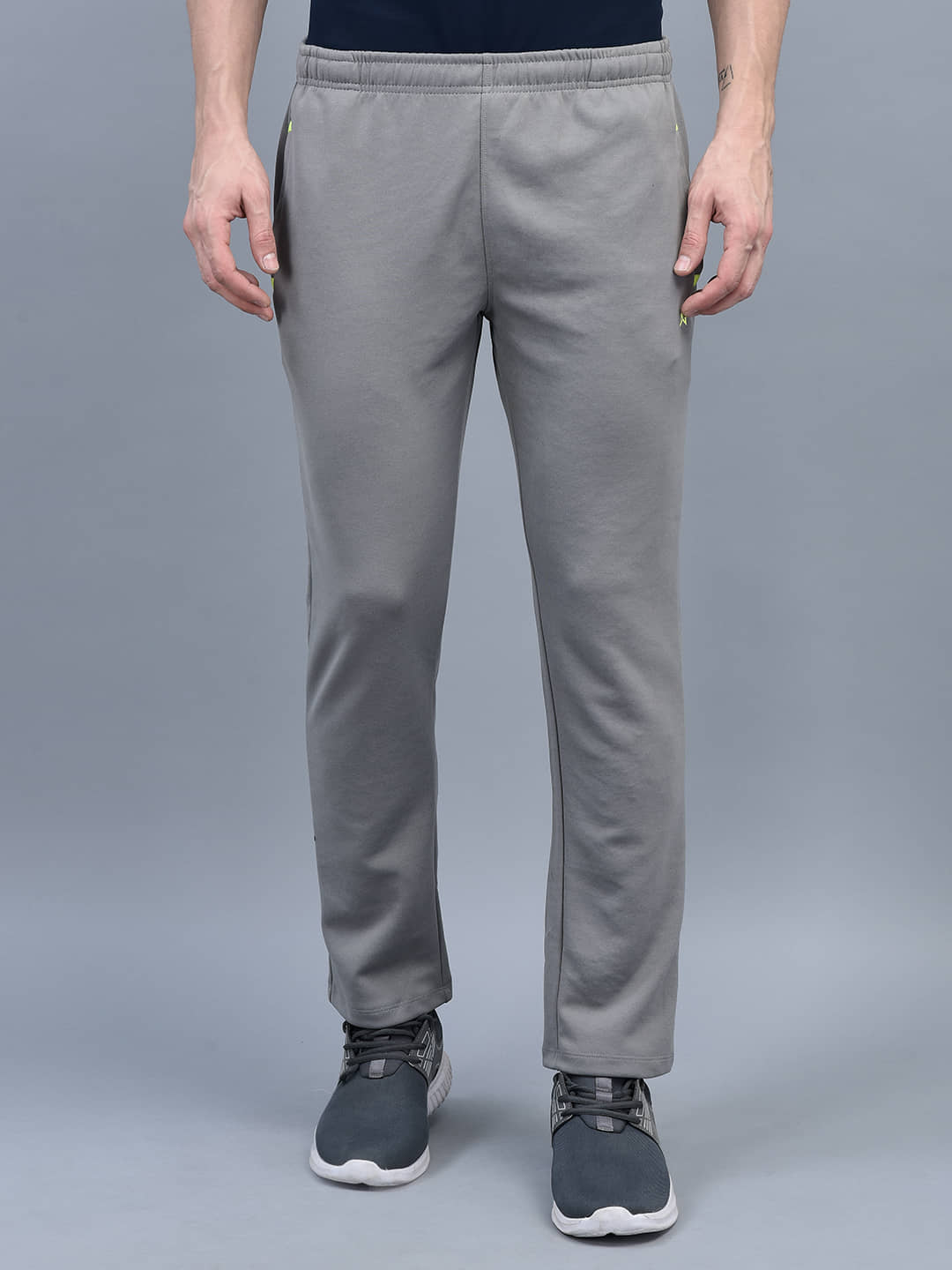 Force NXT - Grey Cotton Blend Men's Trackpants ( Pack of 1 ) - Track Pants | Buy online on ZillyBuy