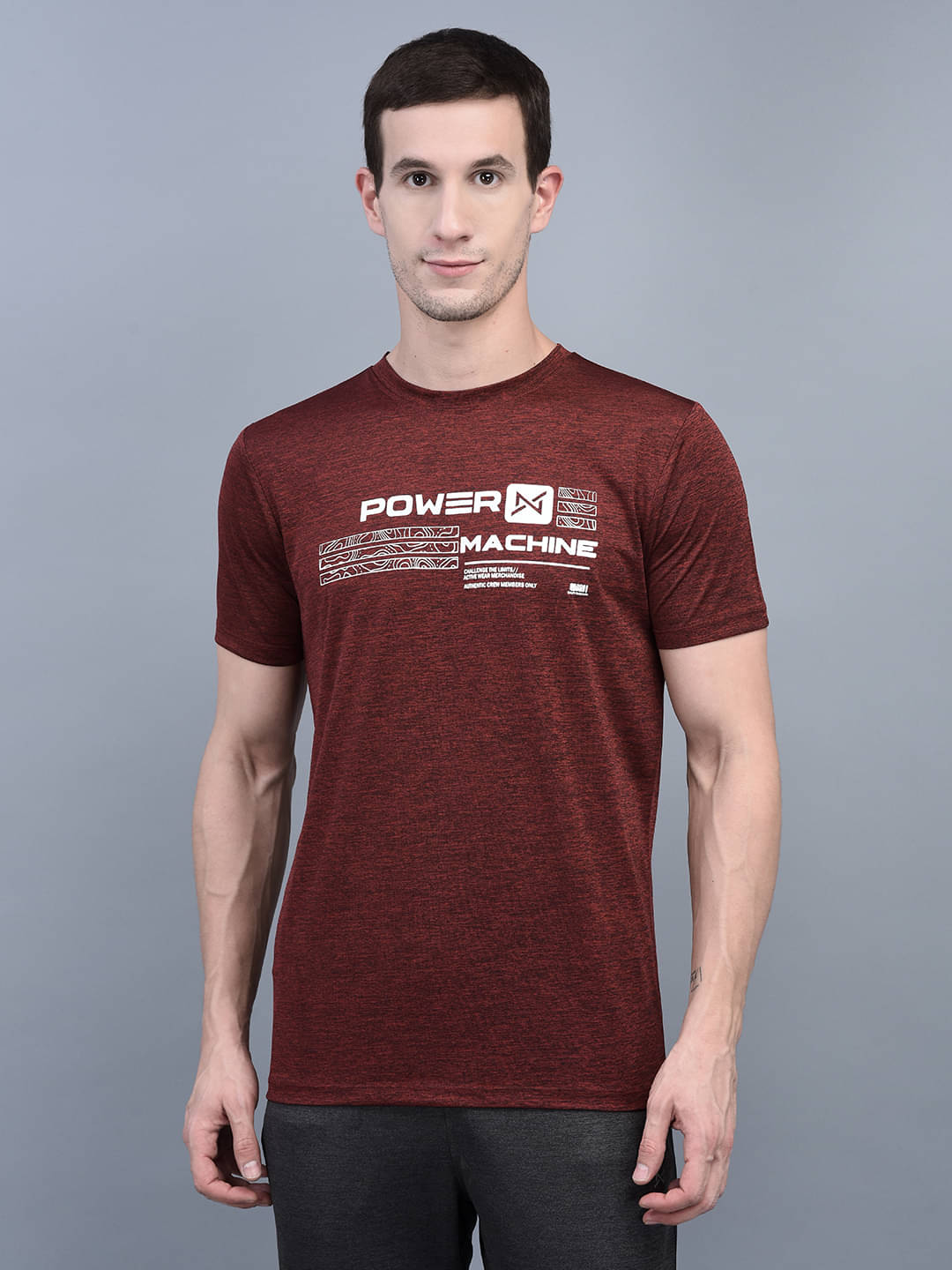     			Force NXT Pack of 1 Cotton Blend Regular Fit Men's T-Shirt ( Red )