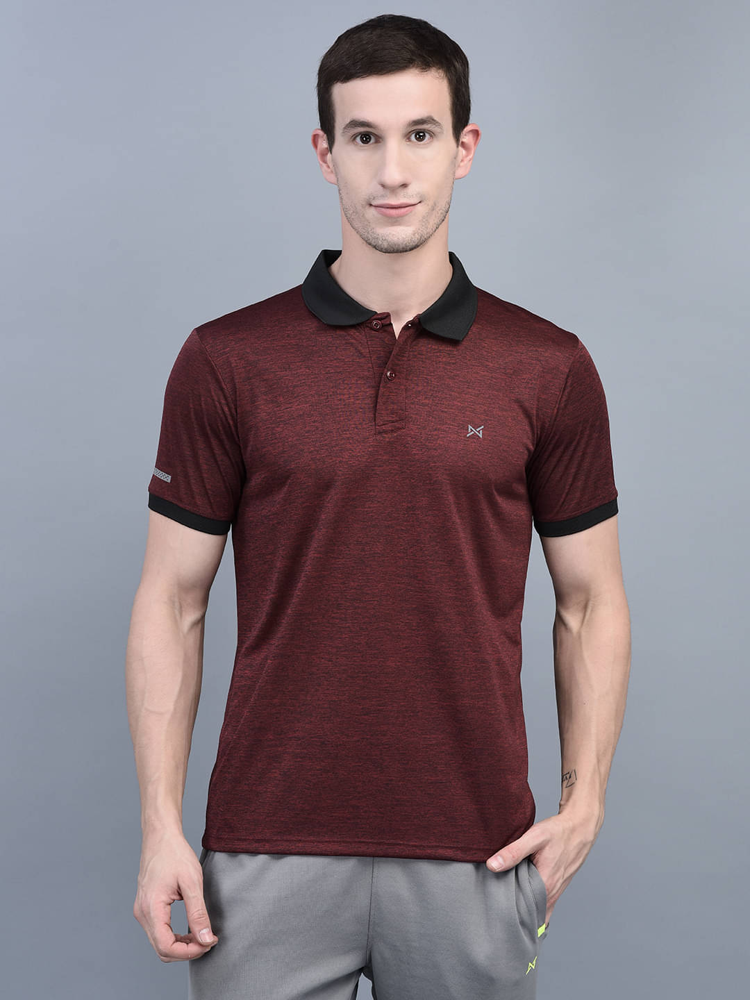 Force NXT Pack of 1 Cotton Blend Regular Fit Men's T-Shirt ( Red ) Force NXT Pack of 1 Cotton Blend Regular Fit Men's T-Shirt ( Red )