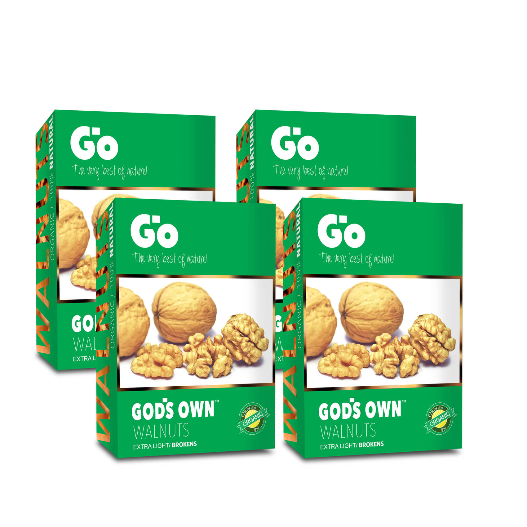 Go Organic Extra Light Broken Walnuts Kernels (Without Shell) 1 Kg, 250g x 4 | New Crop | Fresh Walnuts | Healthy and Fresh Go Organic Extra Light Broken Walnuts Kernels (Without Shell) 1 Kg, 250g x 4 | New Crop | Fresh Walnuts | Healthy and Fresh